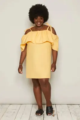 Alvar Dress (Orange) | size: 6XL