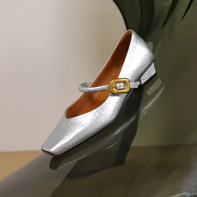 CHIKO Marie Square Toe Block Heels Mary Jane Shoes