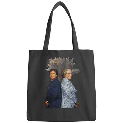 Robin Williams Mrs Doubtfire Funny Poster Men_s Basic Short Sleeve Bags
