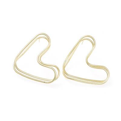 Brass Stud Earrings