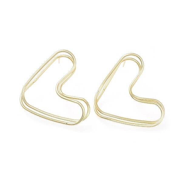 Brass Stud Earrings
