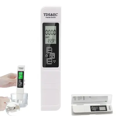 2025 All-New 4 in 1 Tds Meter Digital Water Tester, Multi-Function Accurate and Reliable Dirty Chop Water Tester, Compact and...