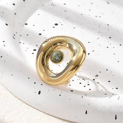 Natural African Turquoise(Jasper) Finger Rings