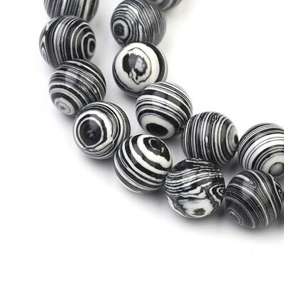 Synthetic Malachite Beads Strands