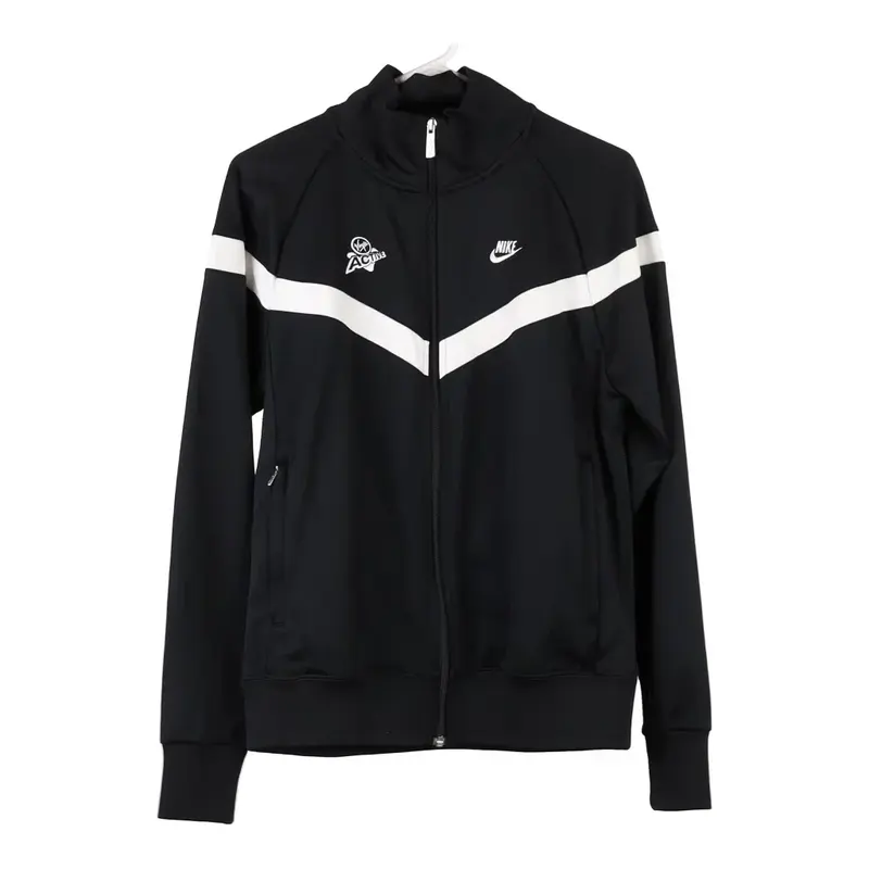 Nike Track Jacket - Small Black Polyester
