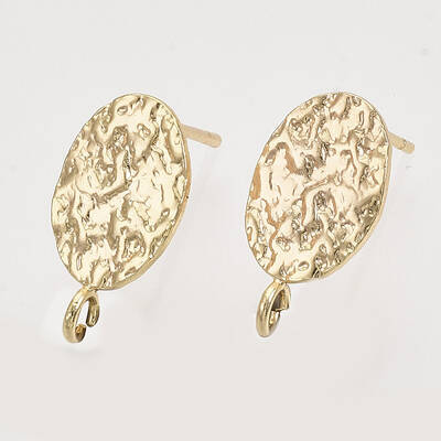 Brass Stud Earring Findings