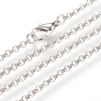 Iron Rolo Chains Necklace Making