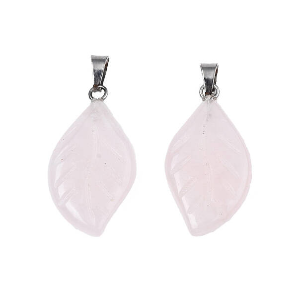 Natural Rose Quartz Pendants
