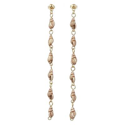 Acrylic Shell Shape Dangle Stud Earrings