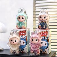 Transparent Protective Durable Cover for Labubu, 1 Count Cute Design Dust Cover, Home Decor for Collectors and Backpack Decor