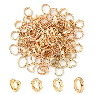 100Pcs 4 Style CCB Plastic Bead Frames