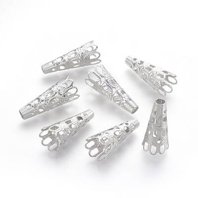 Non-Tarnish Multi-Petal 304 Stainless Steel Bead Cones
