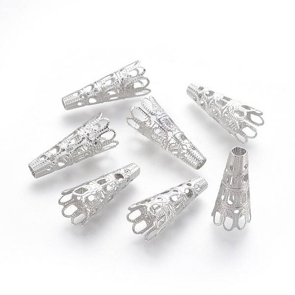 Non-Tarnish Multi-Petal 304 Stainless Steel Bead Cones