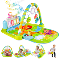 Baby Activity Play Mat - Kick & Play Piano Gym with Musical Learning Toys & Rattle Maracas, Developmental Play for Newborns &...