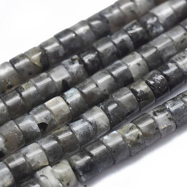 Natural Larvikite Beads Strand