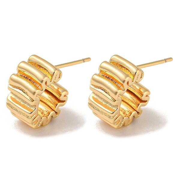 Brass Stud Earrings