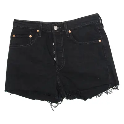 LEVI'S 501 Womens Denim Shorts Black S W28
