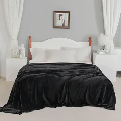 Solid Color Cozy Blankets, Soft Comfortable Warm Napping Throw, Blankets for Bedroom, Comfy Bedding, Bedroom Accessories, Sle...