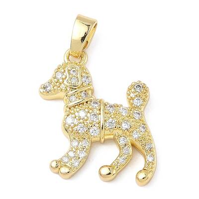 Brass Micro Pave Cubic Zirconia Pendants