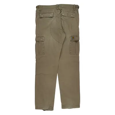 Carhartt Cargo Trousers - 32W 31L Khaki Cotton Blend | Size: 32″ waist