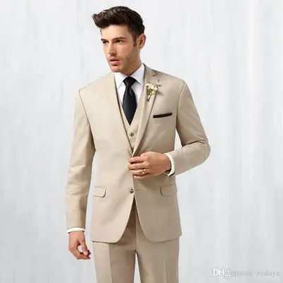 Champagne Groomsmen Suits