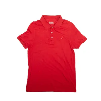 LOTTO Polo Shirt Red Short Sleeve Mens M