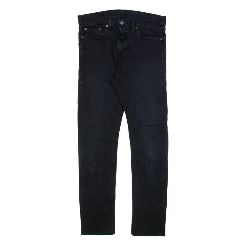 LEVI'S Mens Jeans Black Slim Straight W31 L32