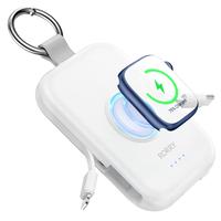 RORRY Multi-Output Fast Charging Portable Charger,5000mAh Power Bank with Built-in Cables & Keychain for iPhone 16-12 serices...