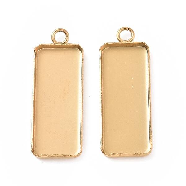 Ion Plating(IP) 304 Stainless Steel Pendant Cabochon Settings