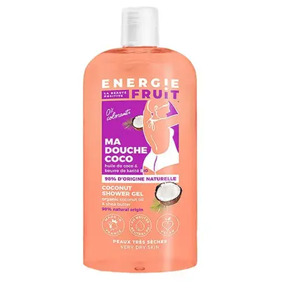 Energie Fruit Organic Coconut & Shea Butter Neutral Ph Shower Gel 500ml