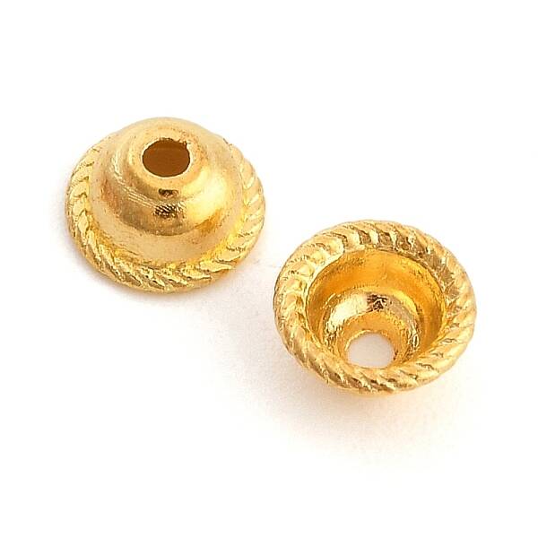 Tibetan Style Alloy Bead Caps