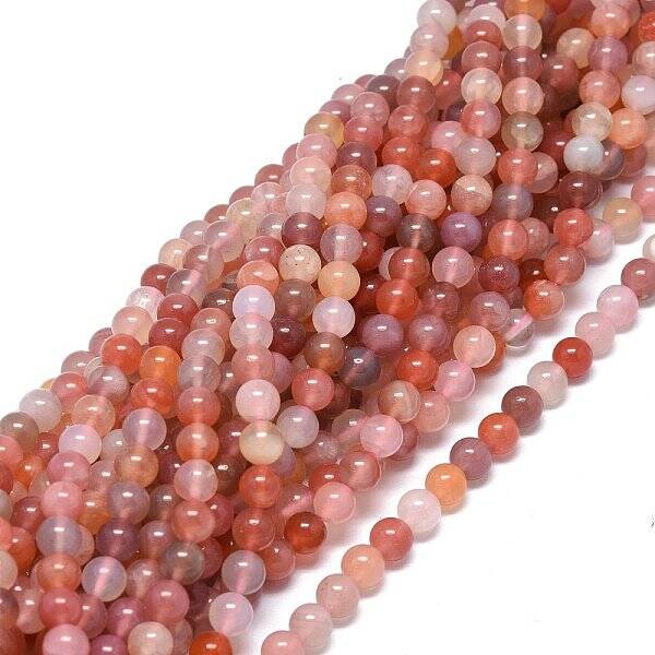 Natural Red Botswana Agate Beads Strands