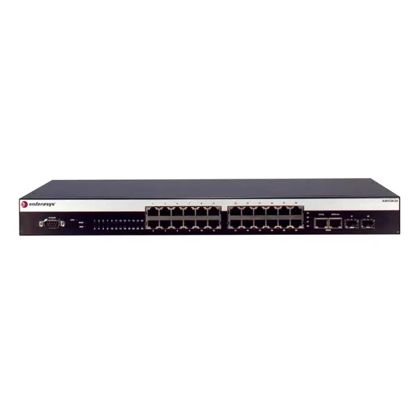 A4H124-24 Enterasys 26-Ports 2 Slot 24 2x 10/100Base-TX 10/ 100/ 1000Base-T 2x SFP Slot Ethernet External Switch