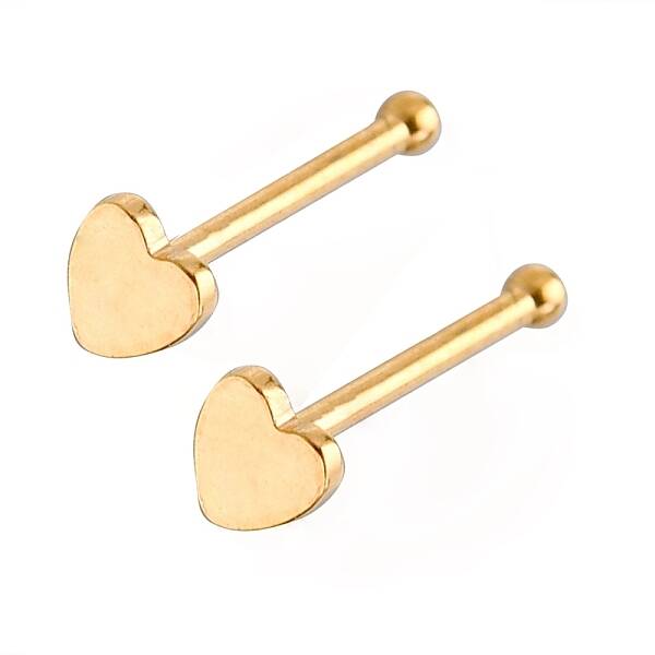 Heart 304 Stainless Steel Nose Studs