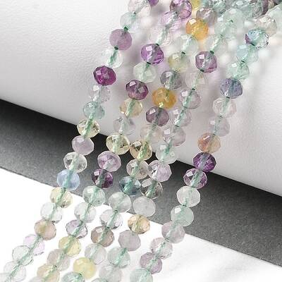 Natural Fluorite Beads Strands
