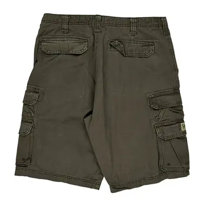 Lee Cargo Cargo Shorts - 34W 11L Khaki Cotton | Size: 34″ waist