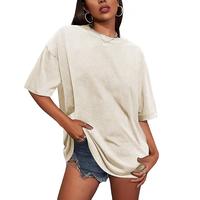 Holafish Colors Oversized T-Shirts Unisex Cotton Loose Fit Underwear Basic Solid Streetwear Tee Tops, Acid Washed Retro Stree...