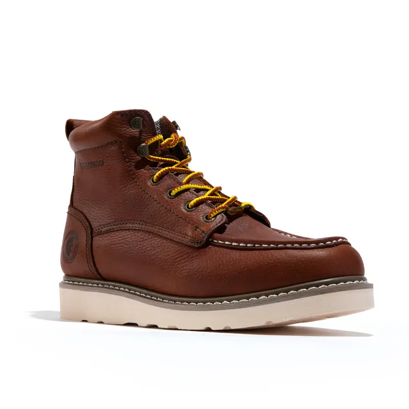 Waterproof Men's shoes Soft toe Footwear Comfort bootS Shoe Walking Shoes Full Grain Tumbled Leather Reliable