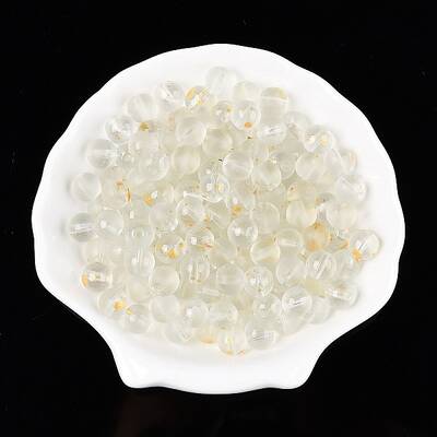 Frosted Baking Painted Glass Beads