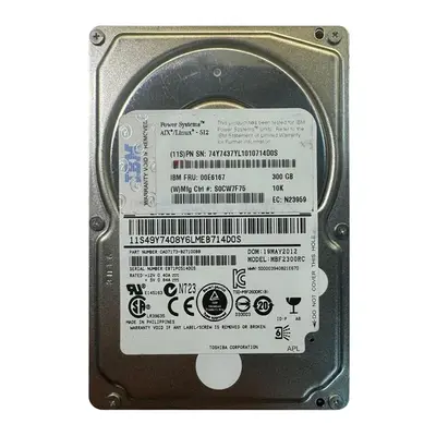 74Y7437 IBM 300GB 6Gb/s SAS 10000 2.5-Inch Hard Drive