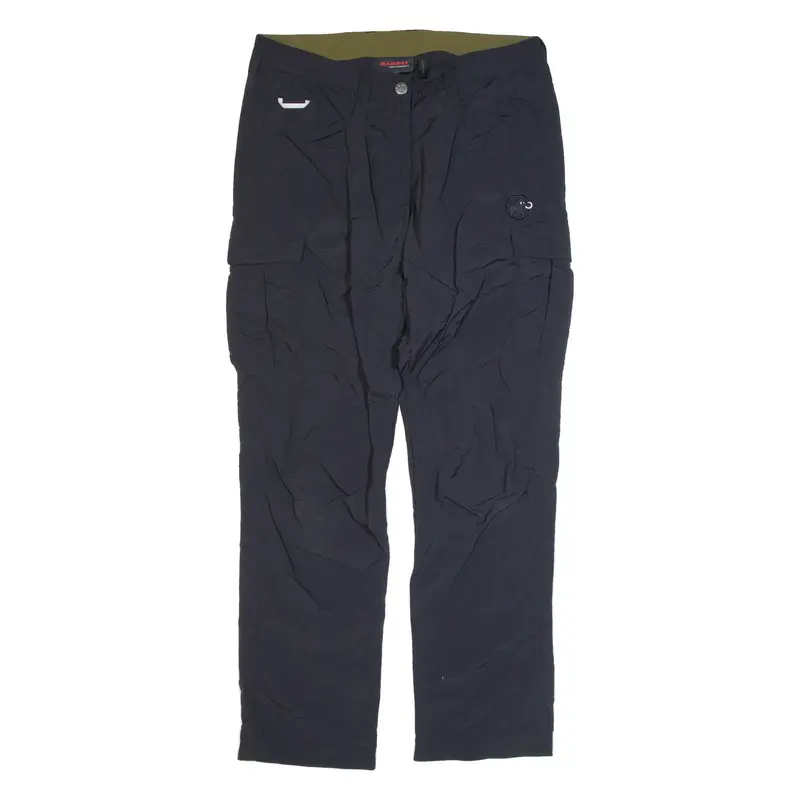 MAMMUT Outdoor Womens Trousers Black Relaxed Straight W34 L32