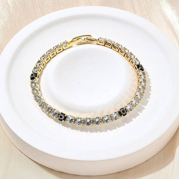 Brass Enamel Link & Charm Bracelets
