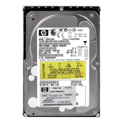 A7285-69002 HP 72.8GB Ultra-320 SCSI 10000 3.5-inch Hard Drive