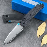 High Quality Bugout Folding Knives Damascus Steel Blade with Carbon Fiber Handle Multi-purpose Tools for Outdoor Camping Hiki...