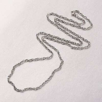 Tarnish Resistant Boy's 304 Stainless Steel Long Double Link Chain Necklaces