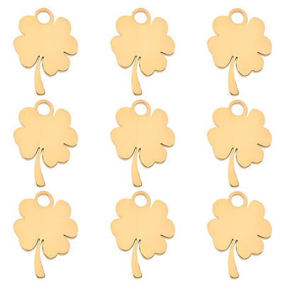 10Pcs 201 Stainless Steel Pendants
