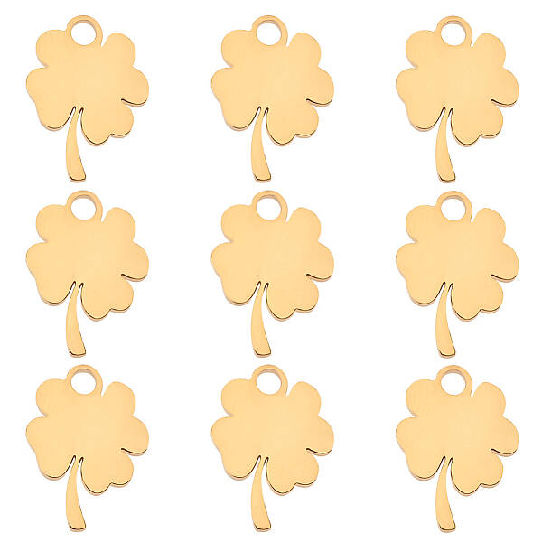 10Pcs 201 Stainless Steel Pendants
