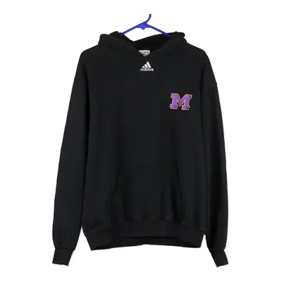 Adidas Hoodie - Small Black Cotton Blend