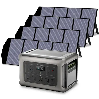 ALLPOWERS Solar Generator Kit 3200W Power Station 140W Solar Panel