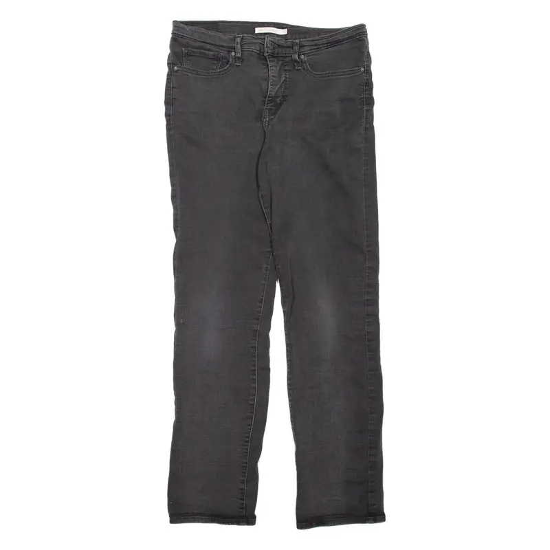LEVI'S 314 Shaping Womens Jeans Black Regular Straight W30 L32